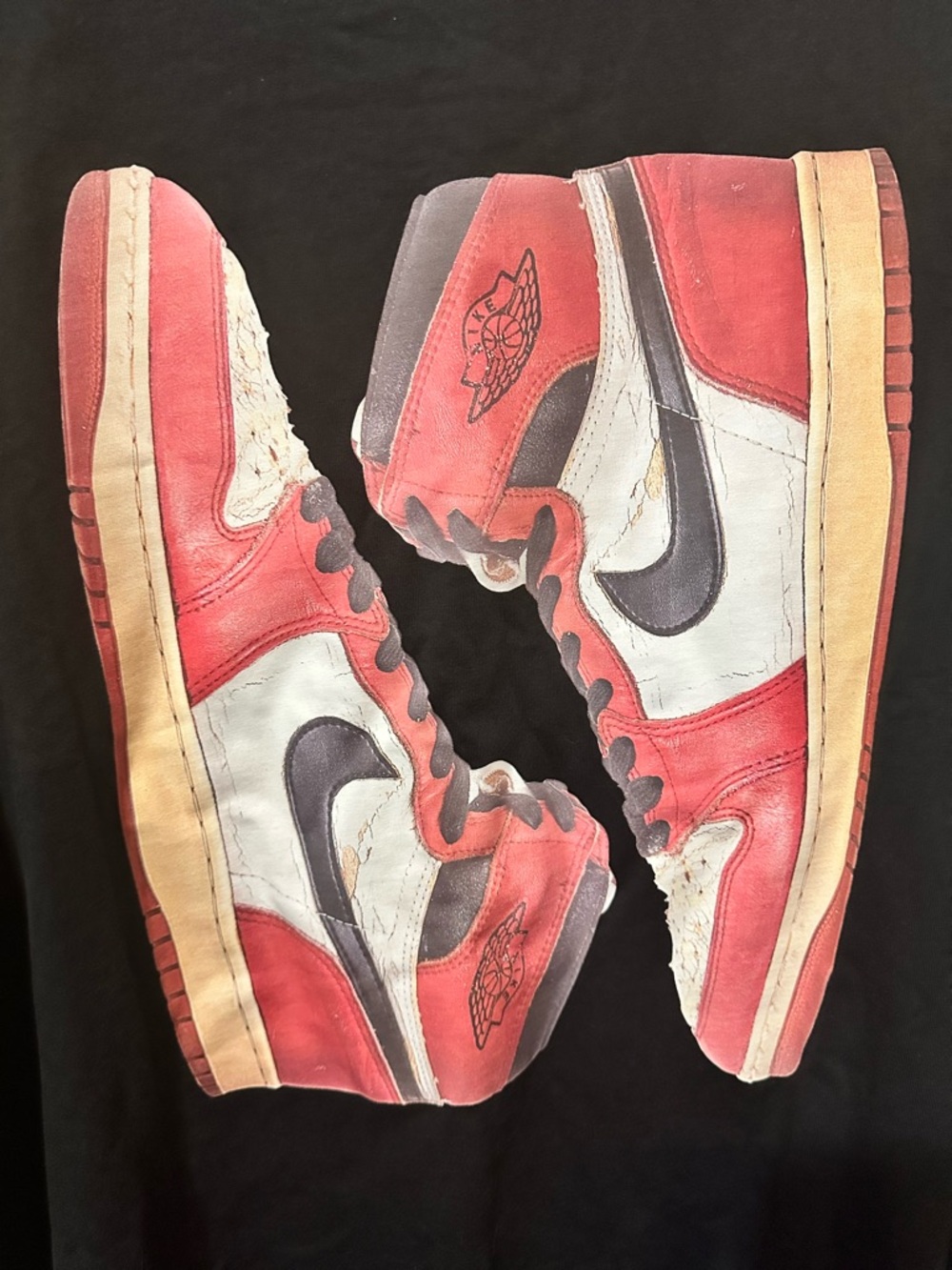 Jordan Brand Air Jordan 1 Shoes Chicago Graphic T-Shirt - Picture 9 of 9